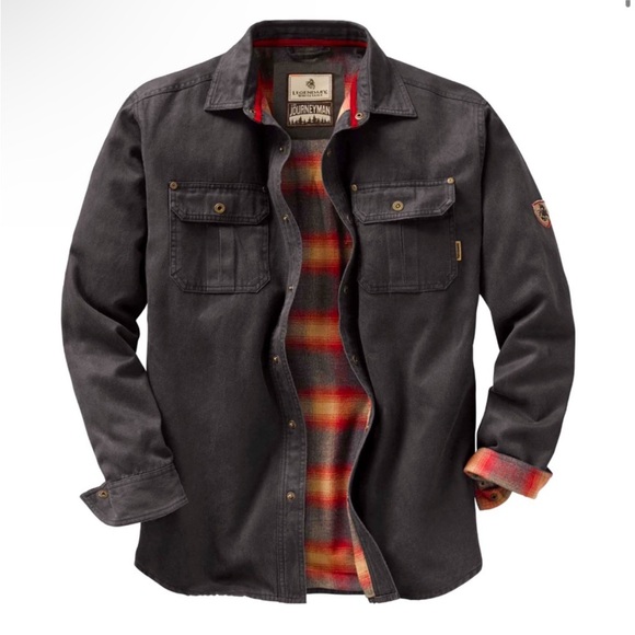 LEGENDARY WHITETAILS Shirt Men Medium Waxed Flannel Plaid Lined - Picture 1 of 8
